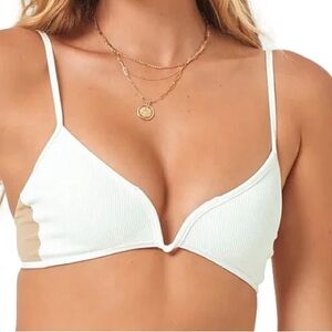 L*Space Macey Ribbed Bikini Top